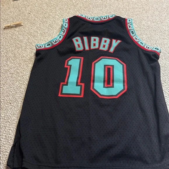 Mitchell & Ness Vancouver Grizzlies Kids Jersey - Black and Teal - Picture 4 of 6